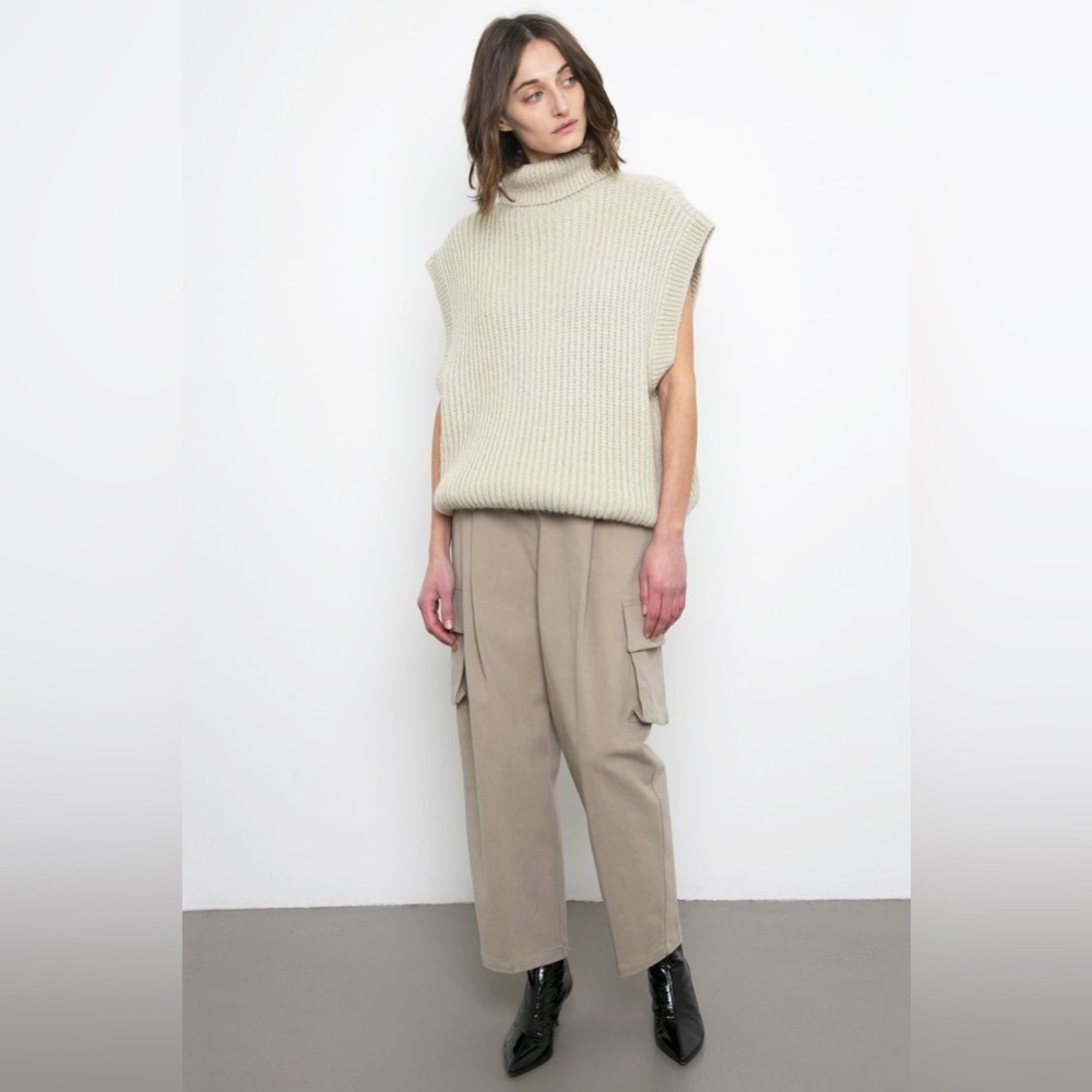 Frankie Shop Dew Drop Green Turtleneck Sweater